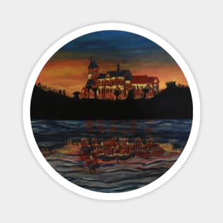 House By The Lake Magnet